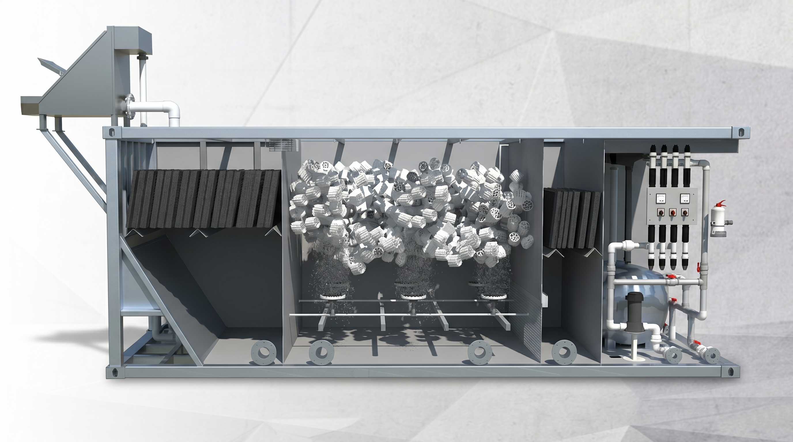 Planta de Tratamiento de Aguas Residuales PTAR Compacta Industrial