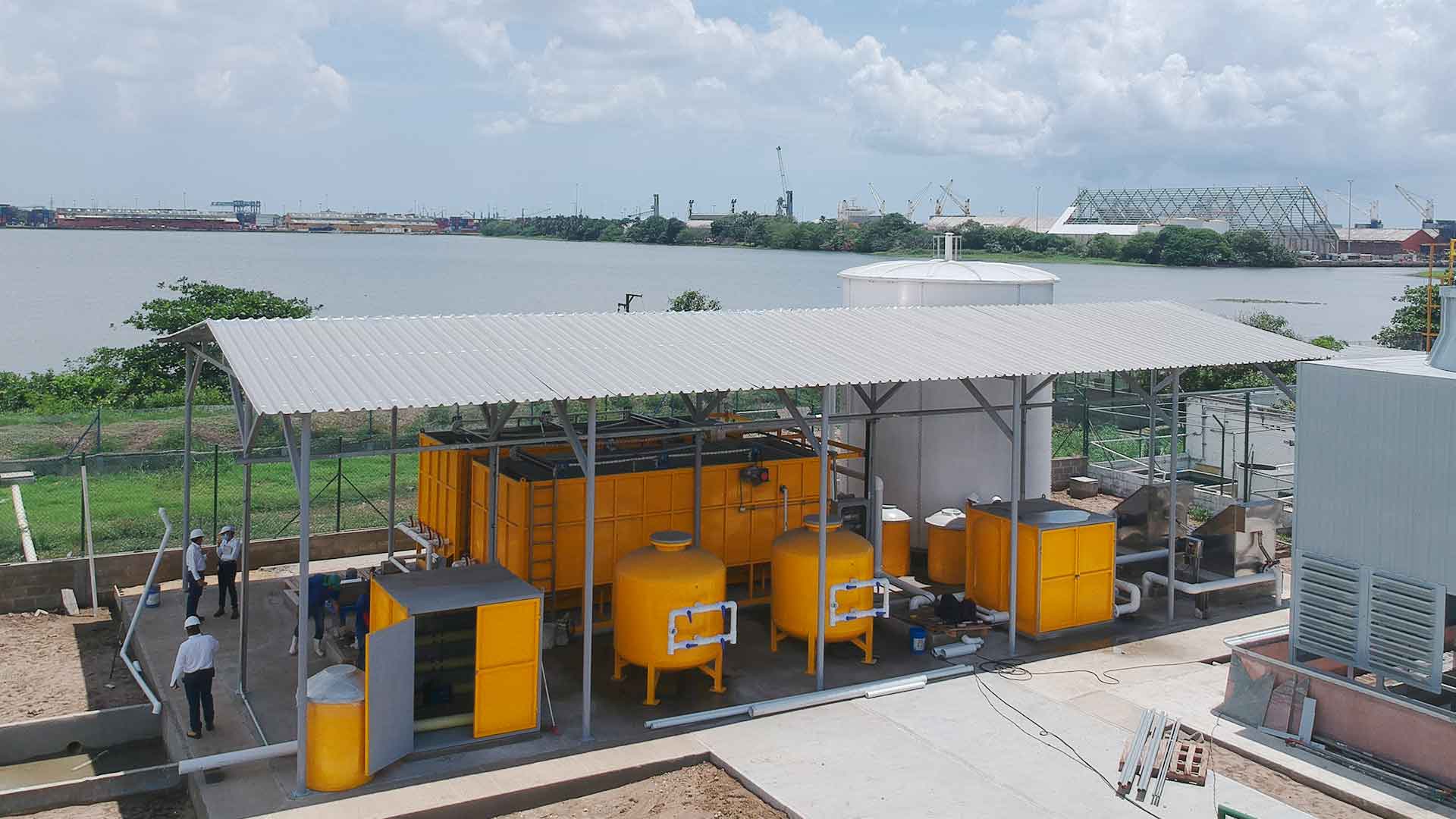 planta de tratamiento de aguas residuales